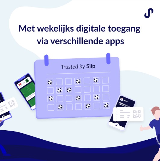 Wekelijks toegang via onze trusted by Siip apps